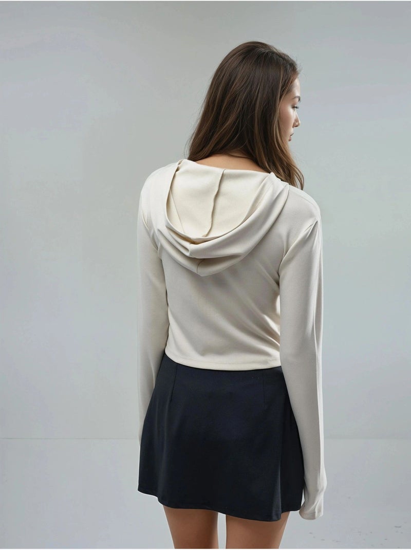 Veste à capuche zippée et coupe classique busem Sable - Kiabi