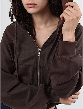 Veste à capuche zippée et coupe décontractée busem