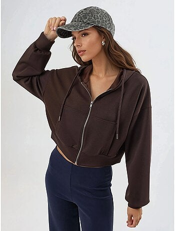 Veste à capuche zippée et coupe décontractée busem