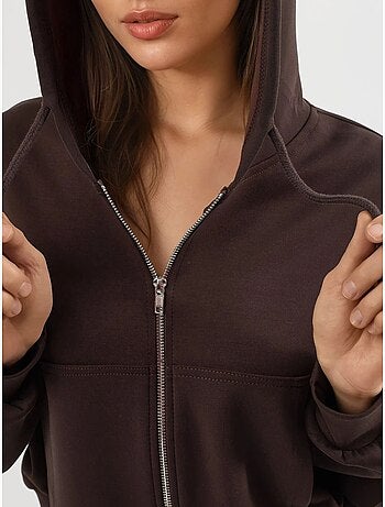 Veste à capuche zippée et coupe décontractée busem