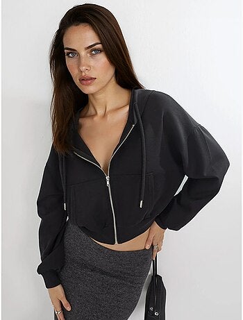 Veste à capuche zippée et coupe décontractée busem