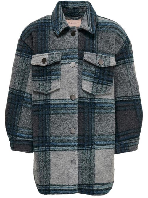 Veste à carreaux Fille Kids ONLY - Kiabi
