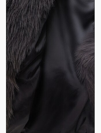Veste à col châle en fausse fourrure istanbul