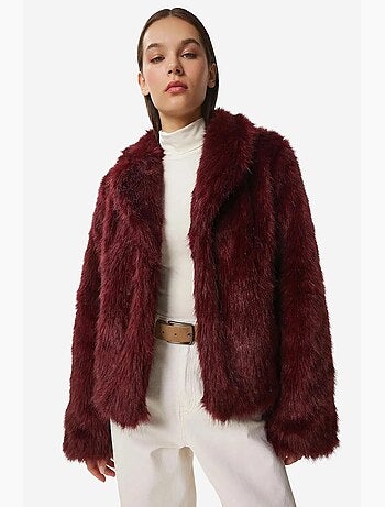 Veste à col châle en fausse fourrure istanbul