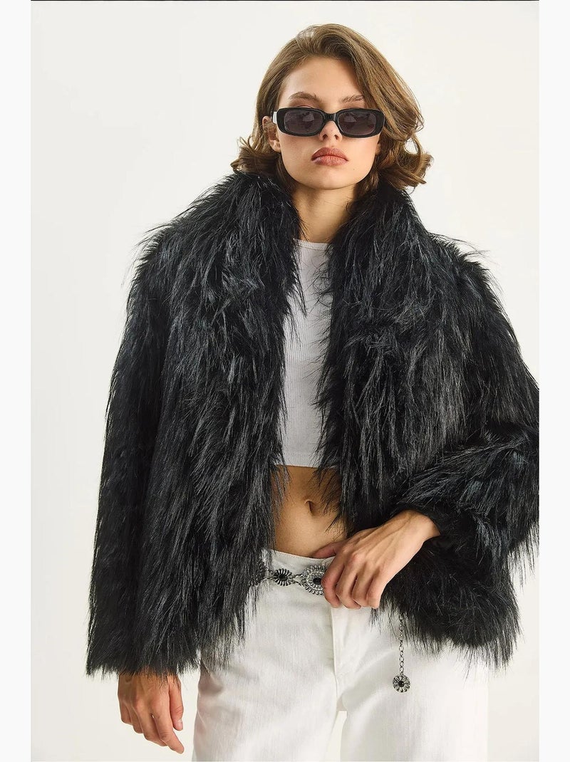 Veste à col châle lucci Noir - Kiabi