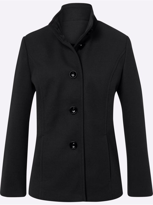 Veste à col montant avec gros boutons et poches - Taille standard - Moda Vilona - Kiabi Veste à col montant avec gros boutons et poches - Taille standard - Moda Vilona - Kiabi