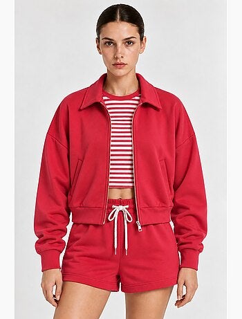 Veste à col polo zippée hiccup