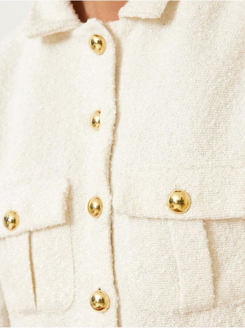 Veste à manches courtes mbms lucci Blanc - Kiabi