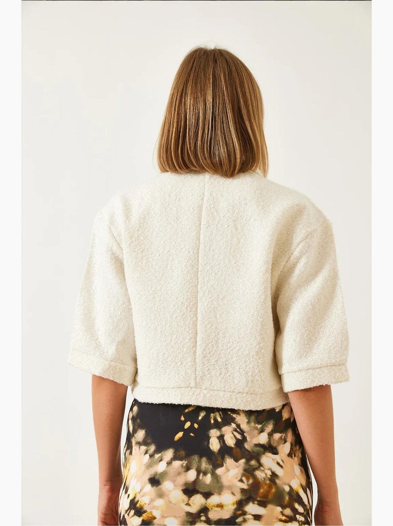 Veste à manches courtes mbms lucci Blanc - Kiabi