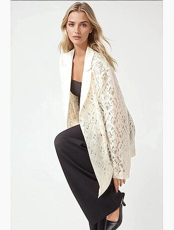 Veste à manches longues en dentelle florale collection pika hiccup