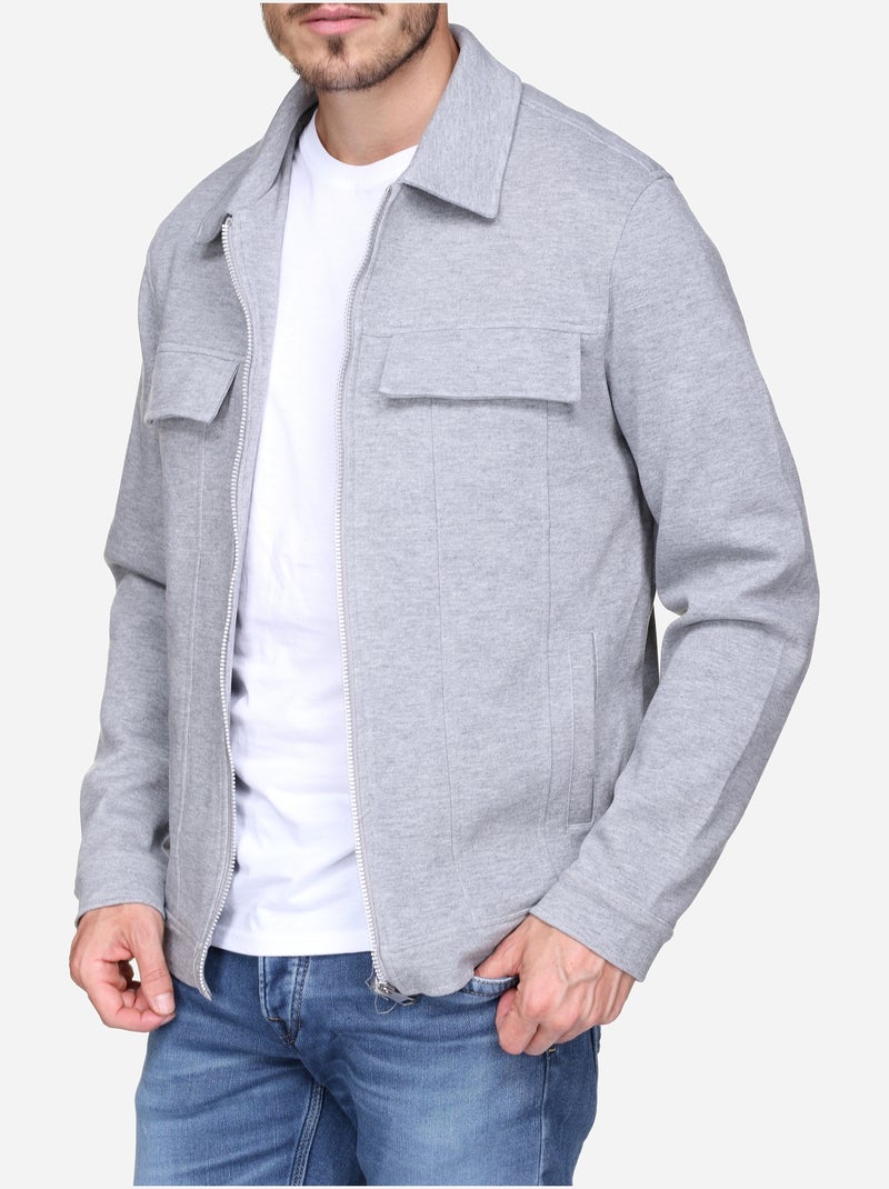 Veste à poches - Frilivin Gris foncé - Kiabi