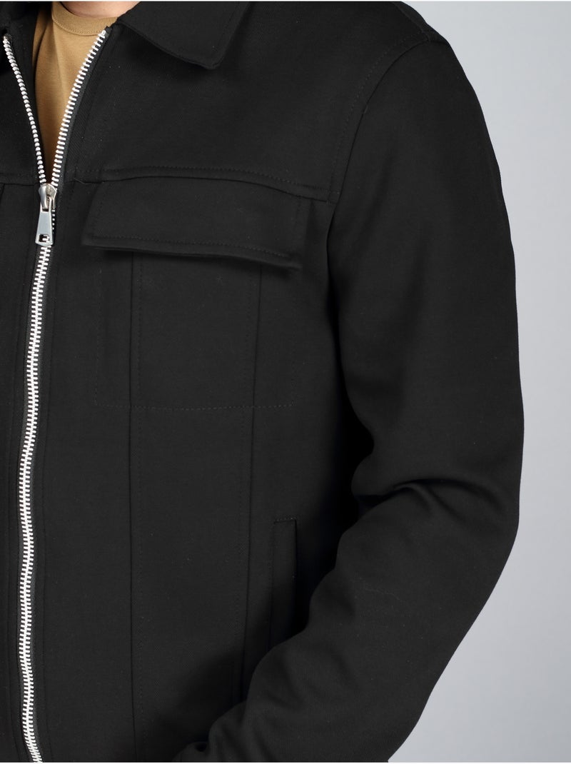 Veste à poches - Frilivin Noir Noir - Kiabi