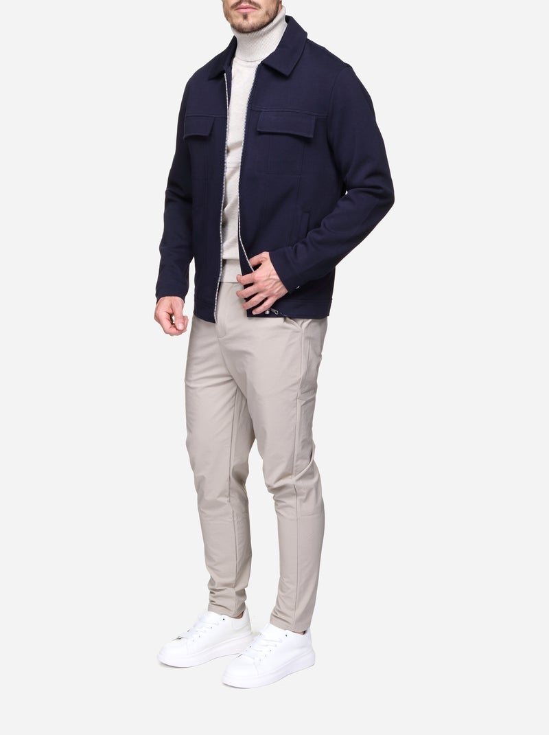 Veste à poches Bleu foncé - Kiabi