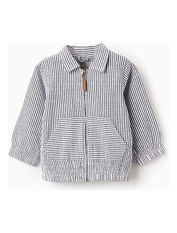 Veste à Rayures en Coton