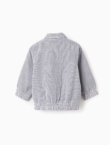Veste à Rayures en Coton