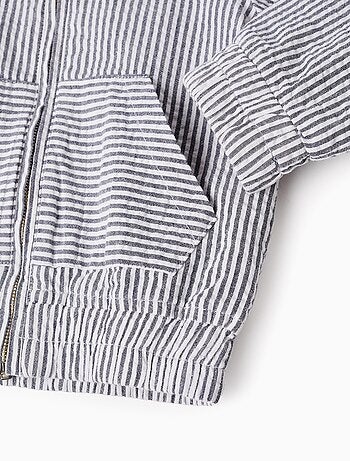 Veste à Rayures en Coton