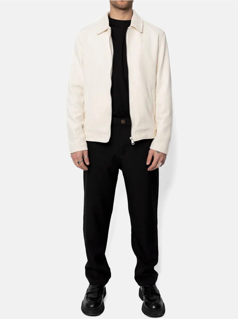 Veste à zip - Frilivin Blanc cassé - Kiabi
