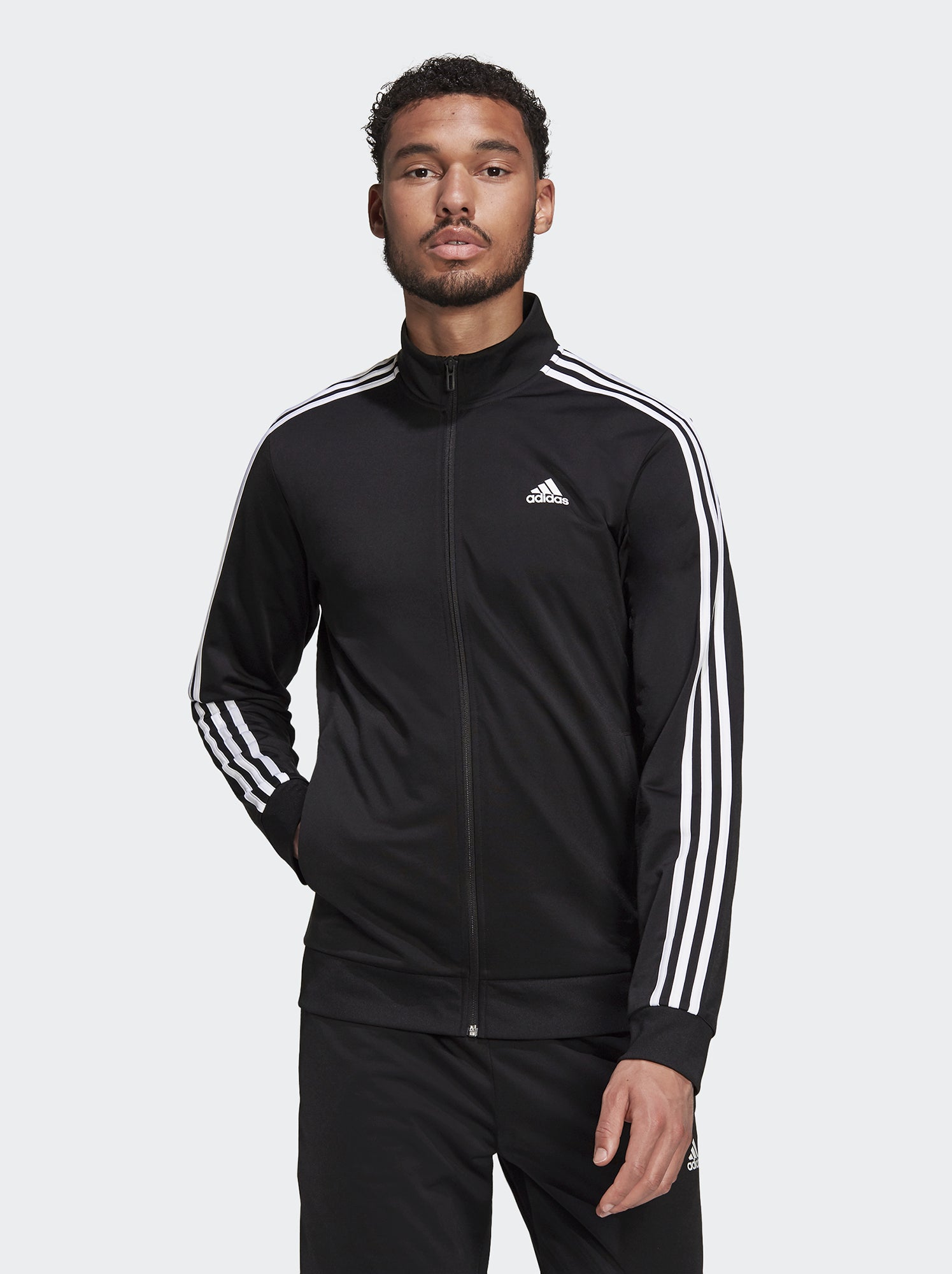 Veste adidas col montant Noir Kiabi 60.00