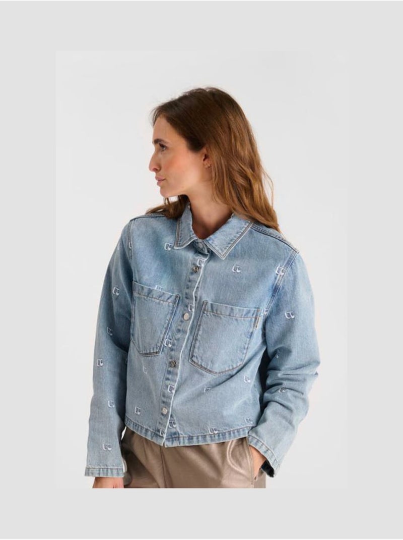 Veste apolo 'le temps des cerises' Bleu - Kiabi