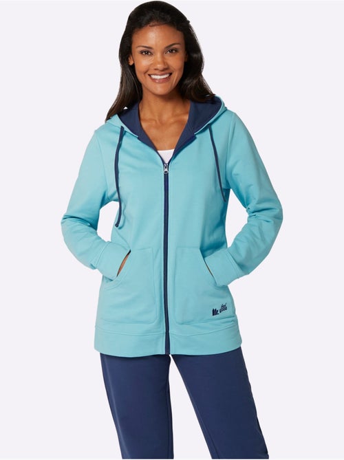 Veste avec capuche à poches kangourou et détails contrastés - Taille standard - Witt - Kiabi Veste avec capuche à poches kangourou et détails contrastés - Taille standard - Witt - Kiabi
