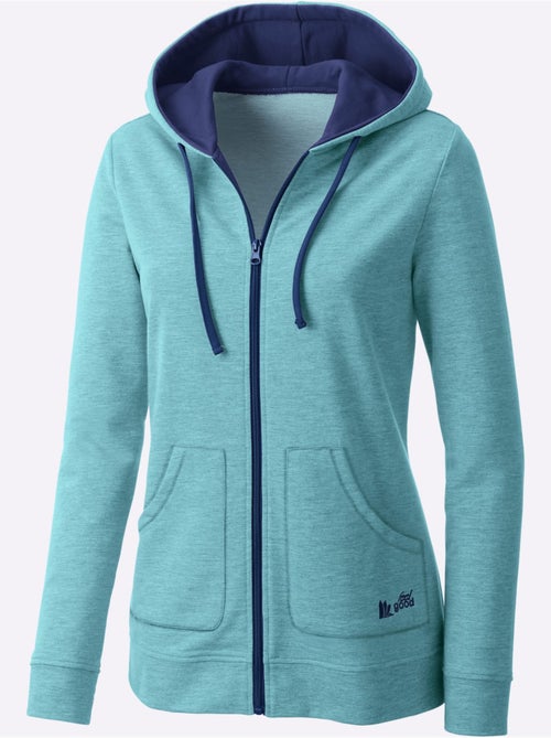 Veste avec capuche à poches kangourou et détails contrastés - Taille standard - Witt - Kiabi Veste avec capuche à poches kangourou et détails contrastés - Taille standard - Witt - Kiabi