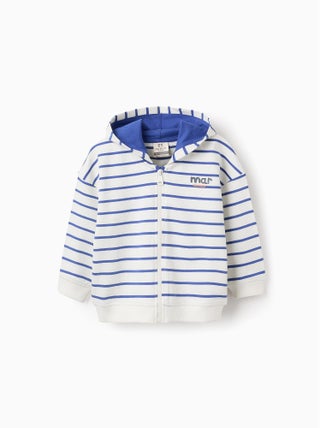 Veste avec Capuche à Rayures