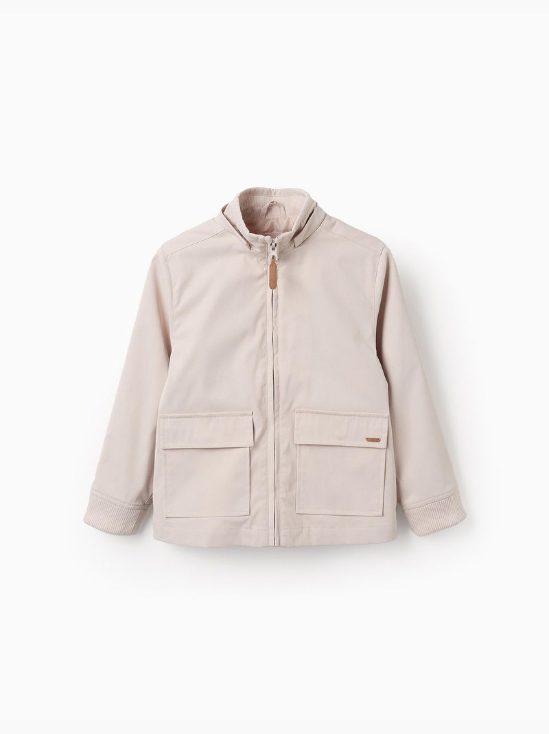 Veste avec Capuche Amovible Beige clair - Kiabi