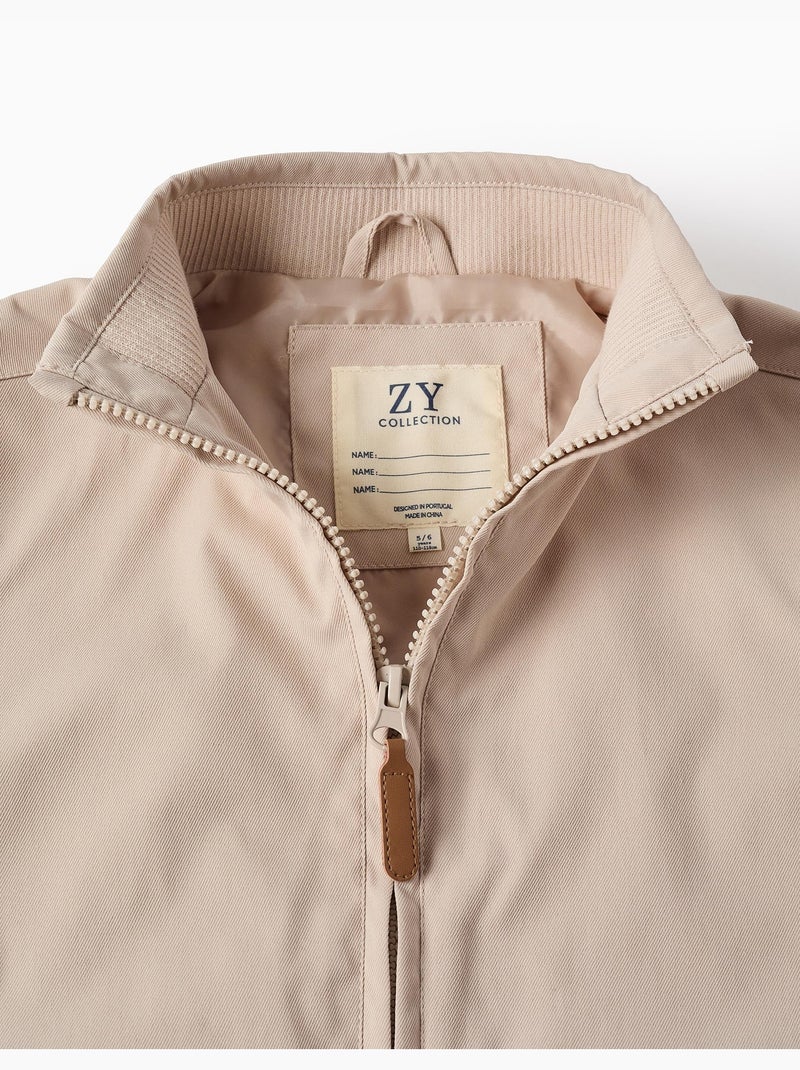 Veste avec Capuche Amovible Beige clair - Kiabi