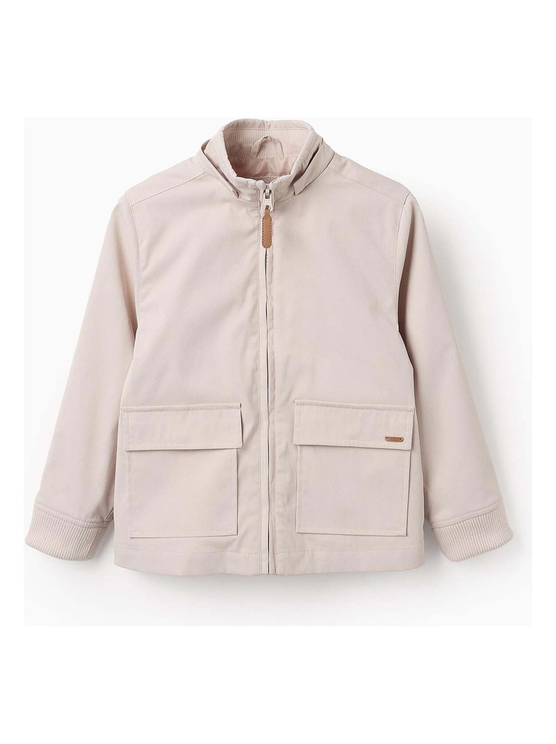 Veste avec Capuche Amovible Beige - Kiabi