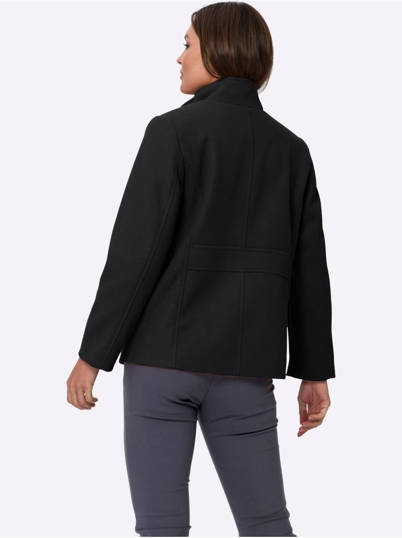 Veste Avec Doublure - Taille Standard - Moda Vilona Noir - Kiabi