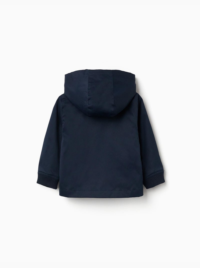 Veste avec doublure et capuche amovible Bleu Bleu - Kiabi