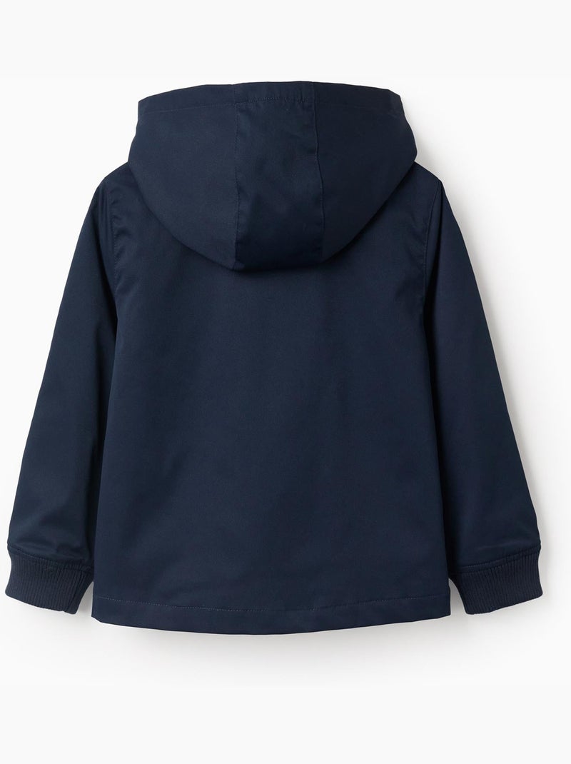 Veste avec doublure et capuche amovible Bleu Bleu - Kiabi