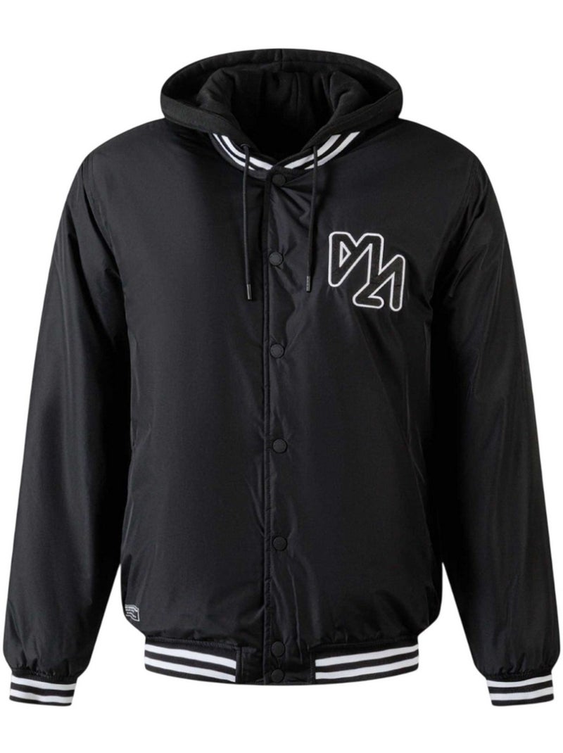 Veste baseball motif/style rayures contrastées - minoti Noir - Kiabi