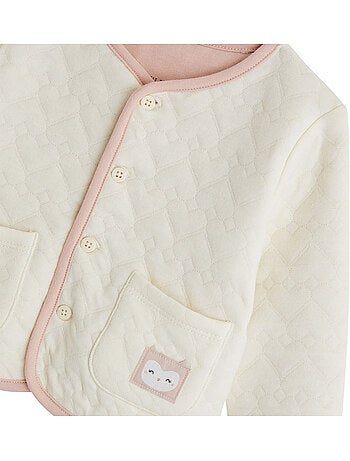 Veste bébé en molleton miette