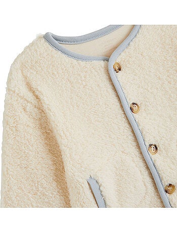 Veste bébé en sherpa voix lactée