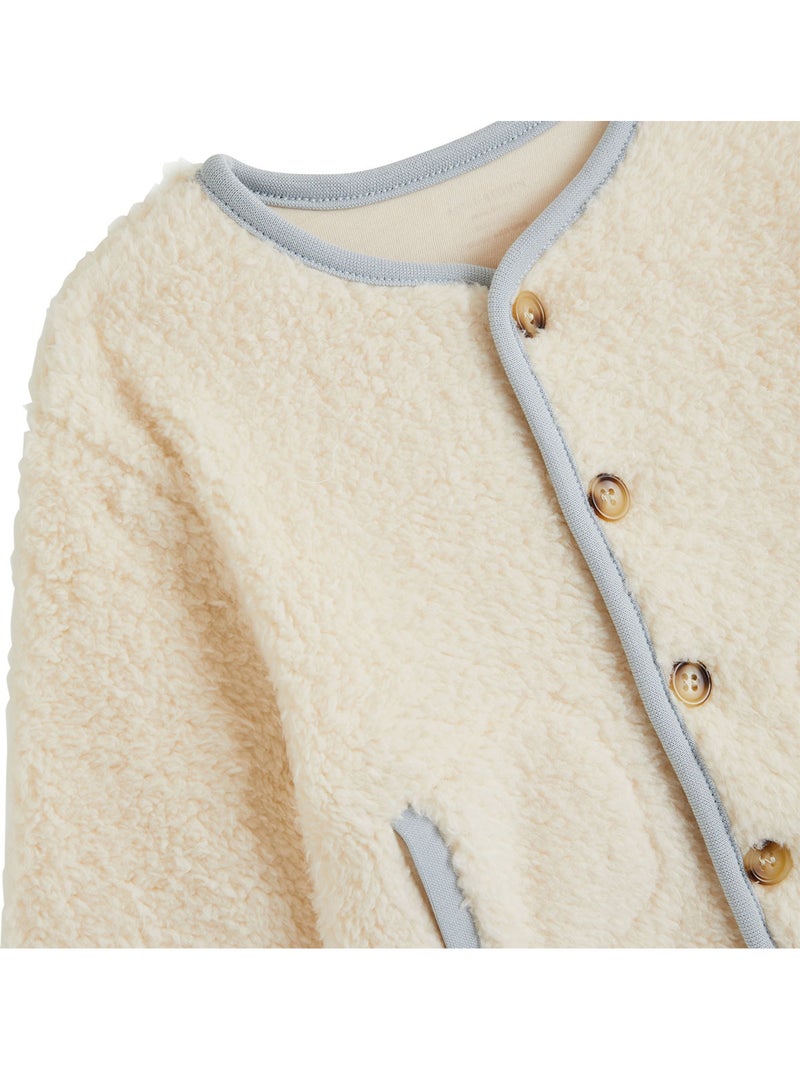 Veste bébé en sherpa voix lactée Ecru - Kiabi