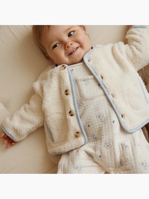Veste bébé en sherpa voix lactée - Kiabi Veste bébé en sherpa voix lactée - Kiabi