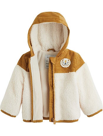 Veste bébé intérieur polaire avec capuche Charly