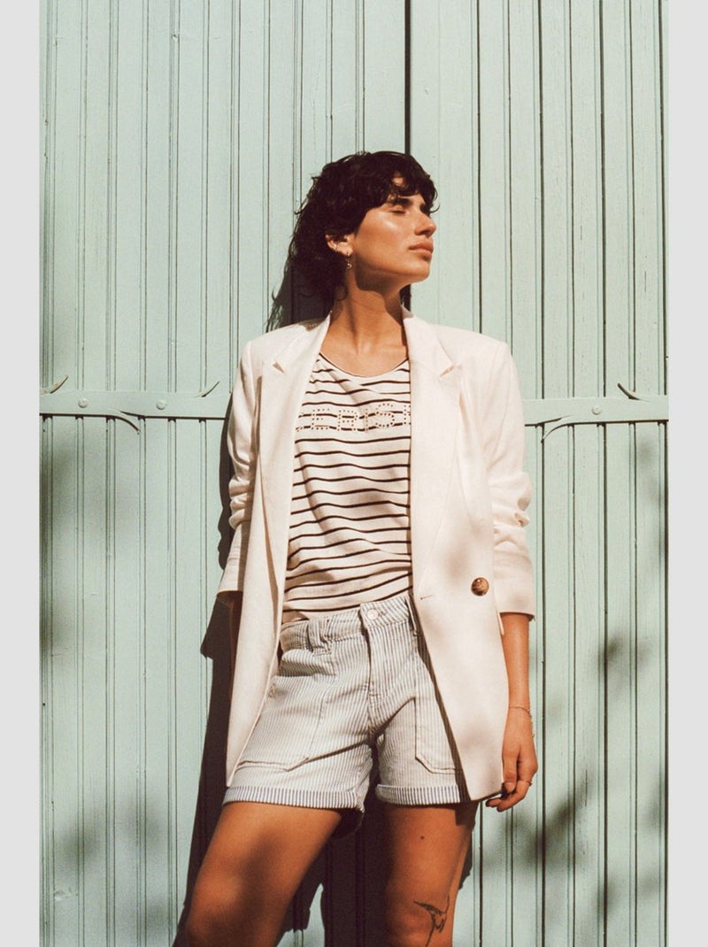 Veste BEKY 'Le Temps Des Cerises' Blanc - Kiabi
