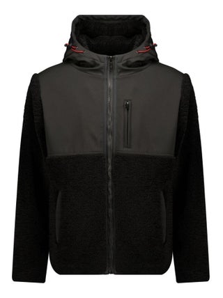 Veste bi-matière zippée à capuche  'Deeluxe'