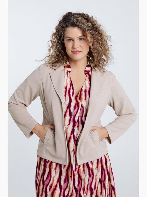 Veste biker unie PAPRIKA - Kiabi