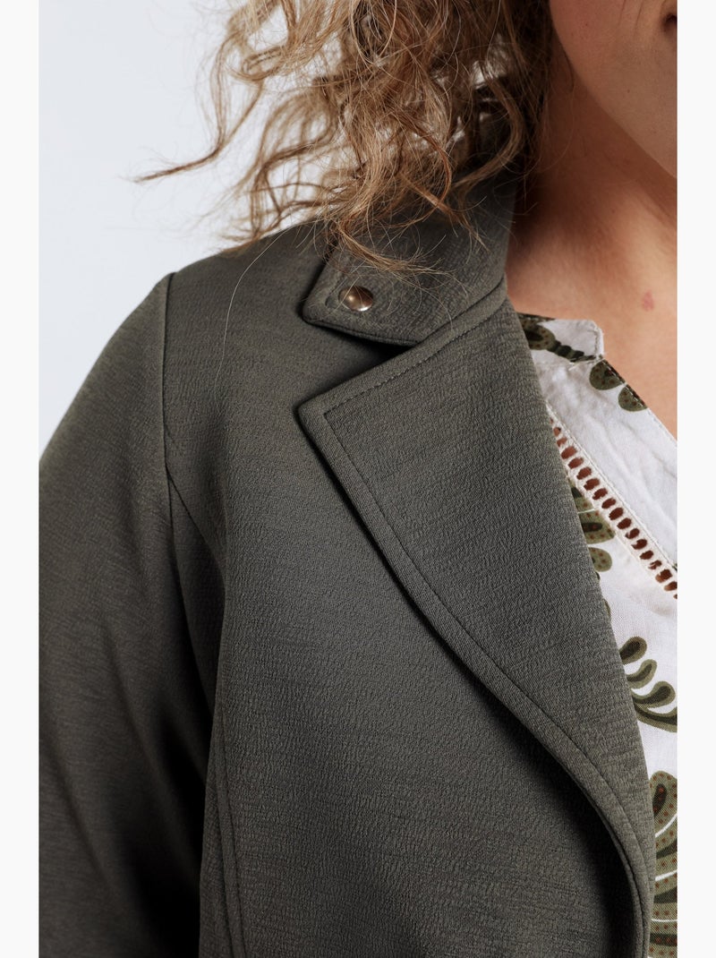 Veste biker unie PAPRIKA Beige - Kiabi