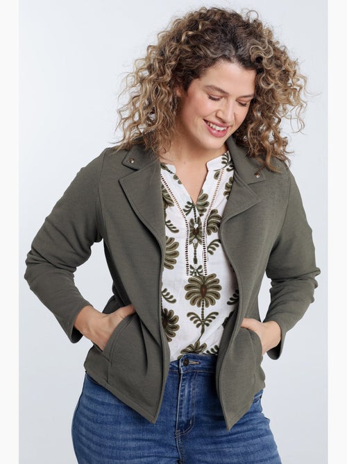 Veste biker unie PAPRIKA - Kiabi