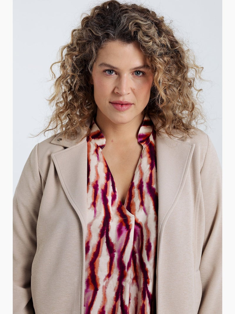 Veste biker unie PAPRIKA Kaki - Kiabi