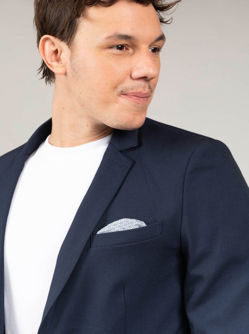 Veste blaser de costume 'Deeluxe' Bleu nuit - Kiabi