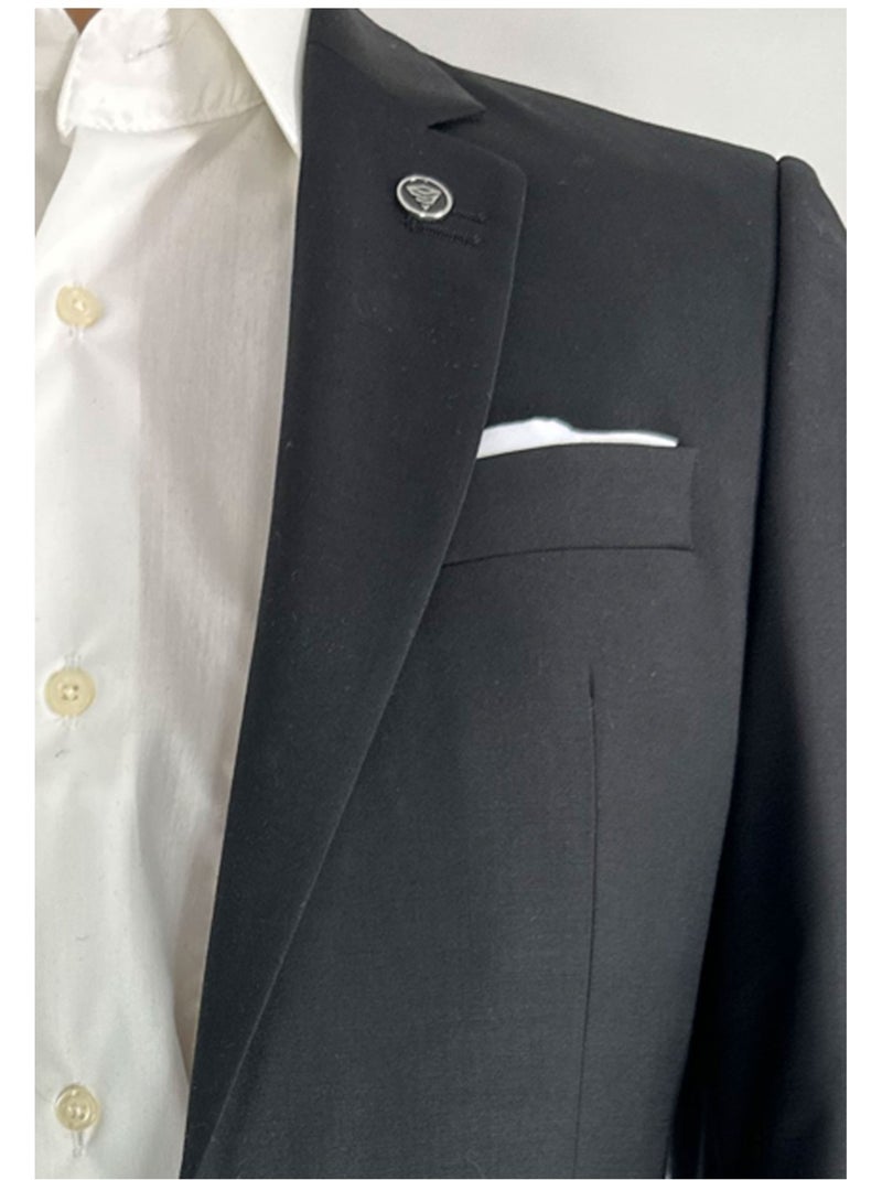 Veste Blazer 2 boutons Bill Tornade Bill Tornade Noir Noir - Kiabi