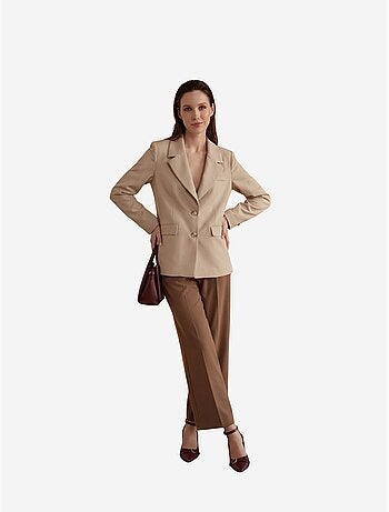 Veste blazer à col châle et boutons my fashion