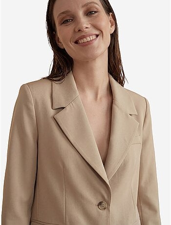 Veste blazer à col châle et boutons my fashion