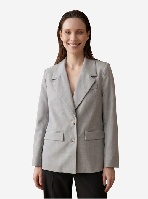 Veste blazer à col châle et boutons my fashion - Kiabi Veste blazer à col châle et boutons my fashion - Kiabi