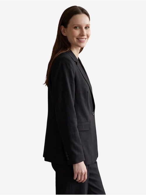 Veste blazer à col châle et boutons my fashion - Kiabi Veste blazer à col châle et boutons my fashion - Kiabi